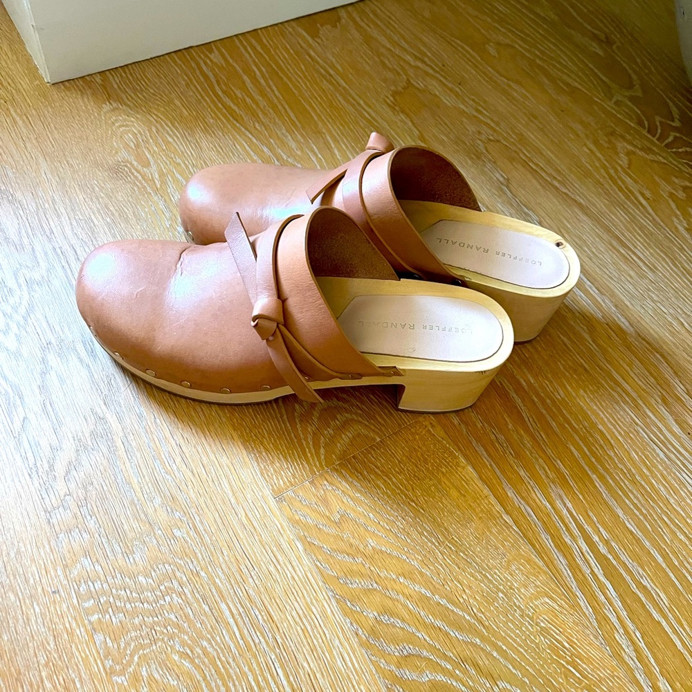 Loeffler Randall Roberta Leather Clogs